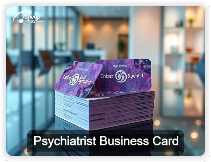 Psychiatrist business card design sample