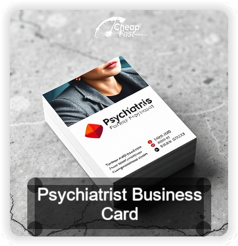 Psychiatrist business card design sample