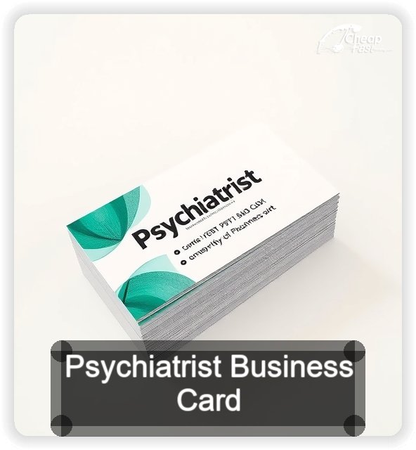 Psychiatrist business card design sample