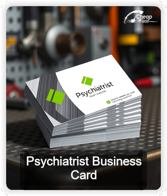 Psychiatrist business card design sample