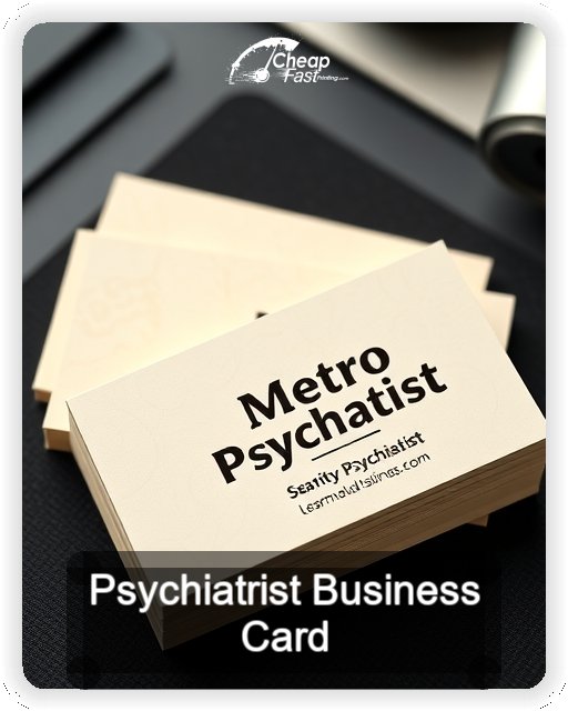 Psychiatrist business card design sample