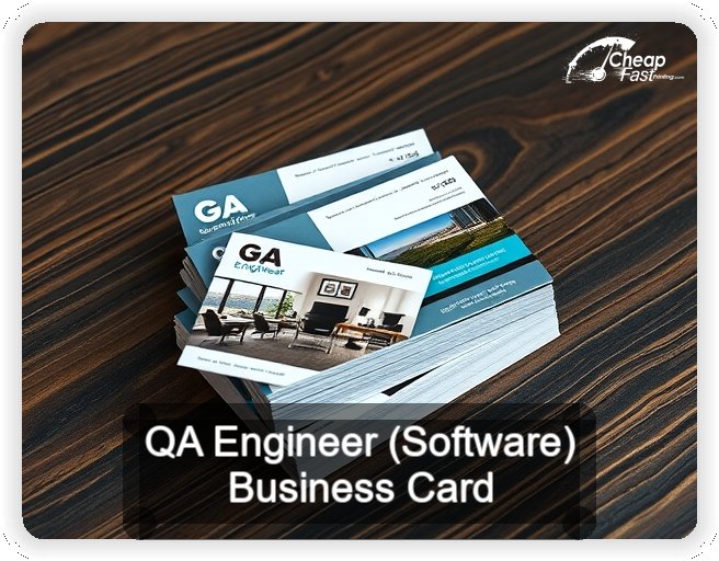 Qa Engineer Software business card design sample
