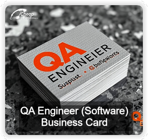 Qa Engineer Software business card design sample