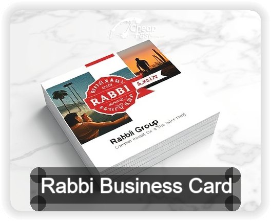 Rabbi business card design sample