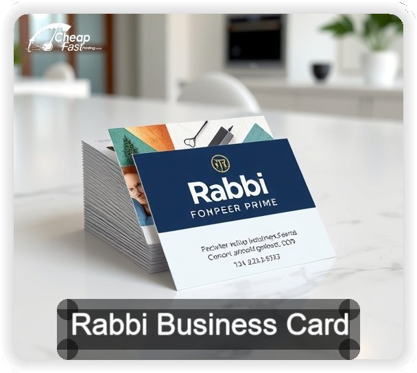 Rabbi business card design sample