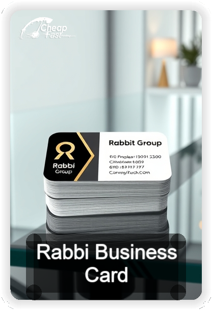 Rabbi business card design sample