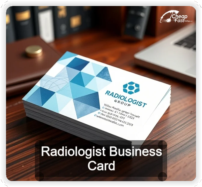 Radiologist business card design sample