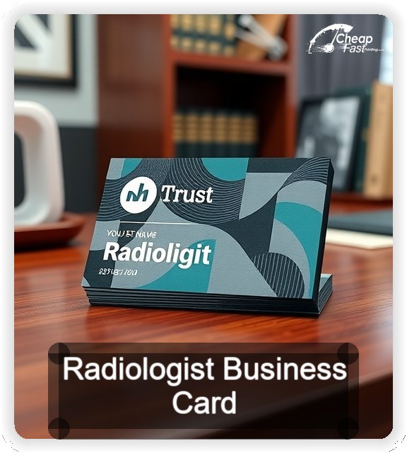 Radiologist business card design sample