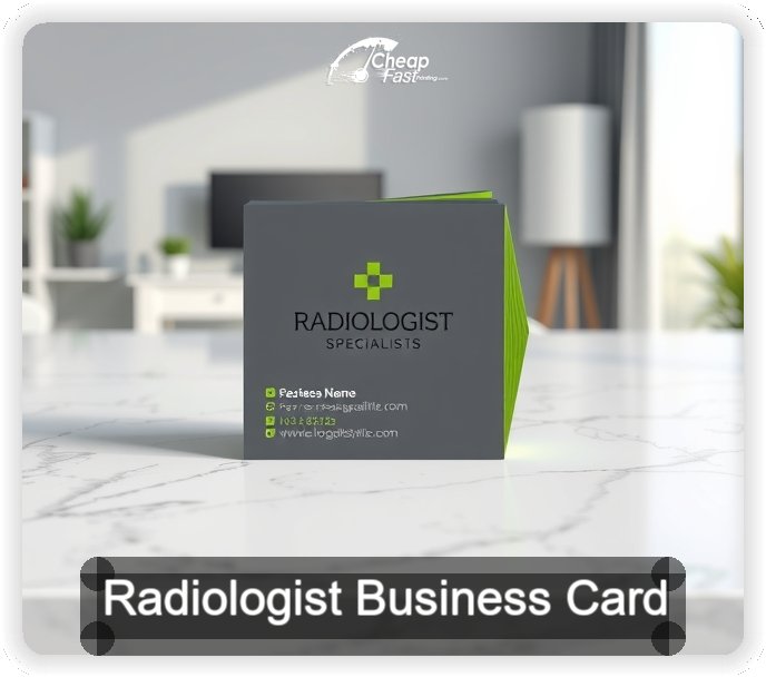 Radiologist business card design sample