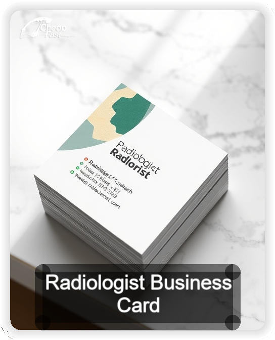 Radiologist business card design sample