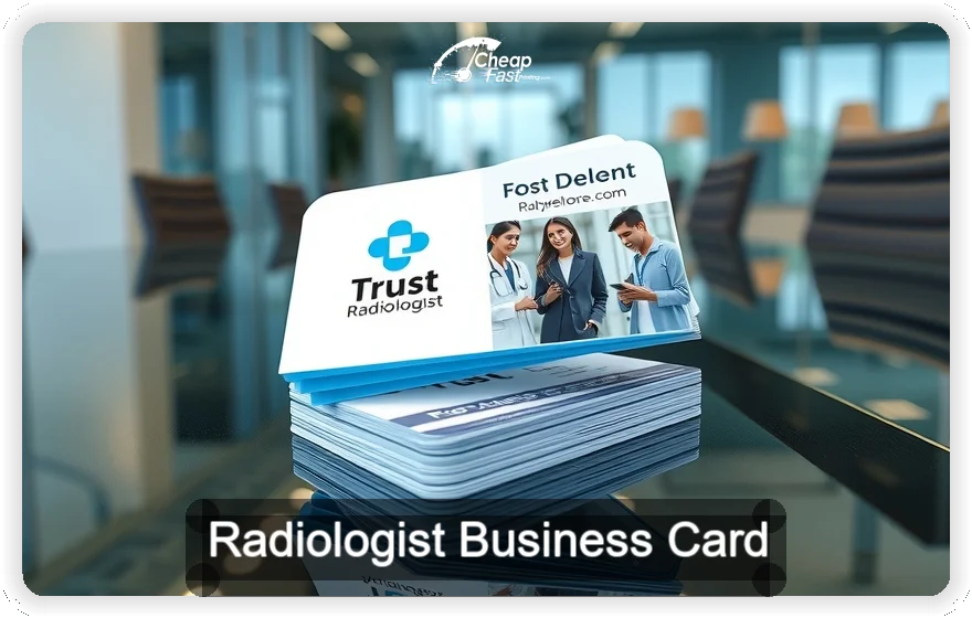 Radiologist business card design sample