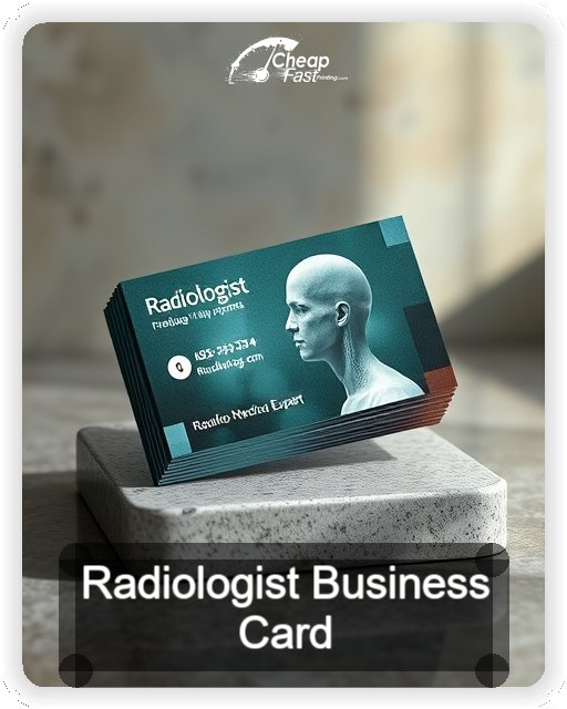 Radiologist business card design sample
