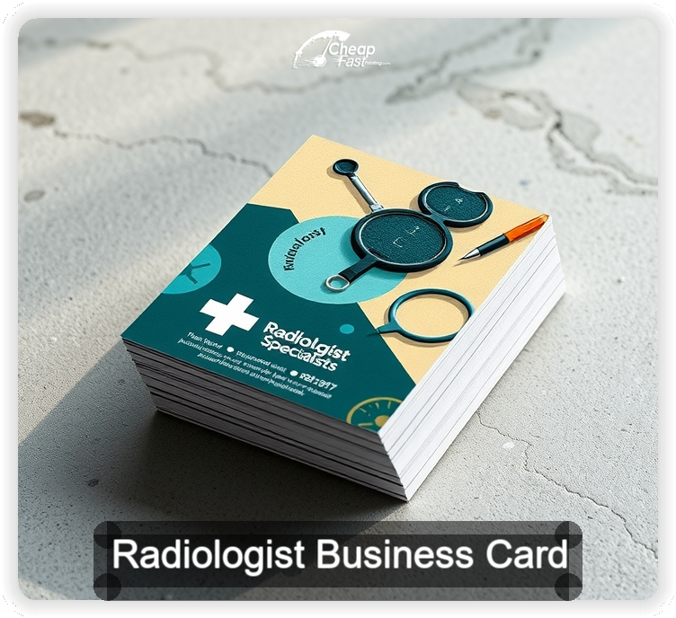 Radiologist business card design sample