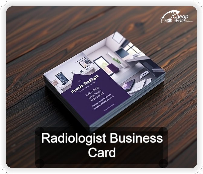 Radiologist business card design sample