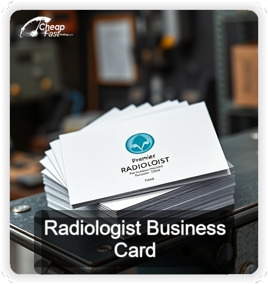Radiologist business card design sample