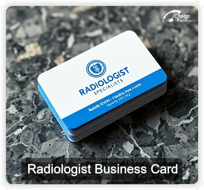 Radiologist business card design sample