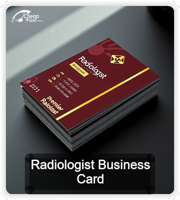 Radiologist business card design sample