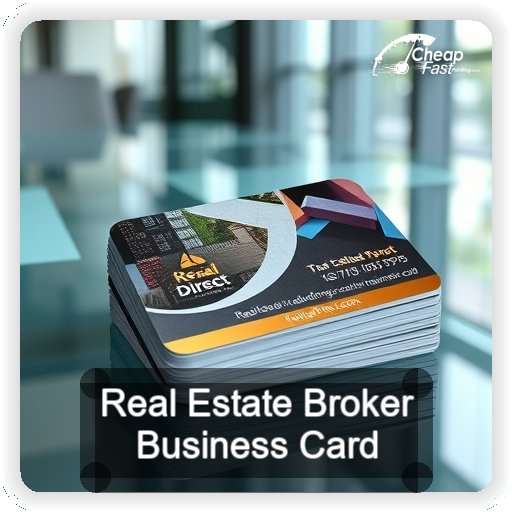 Real Estate Broker business card design sample