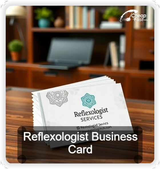 Reflexologist business card design sample