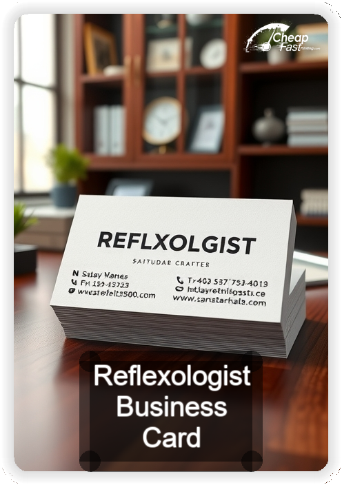 Reflexologist business card design sample