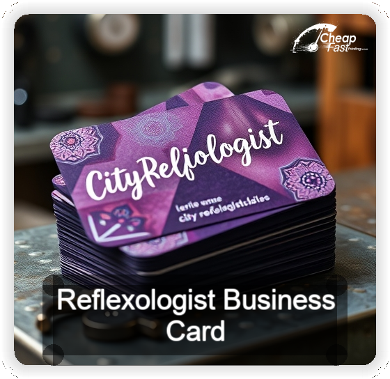 Reflexologist business card design sample
