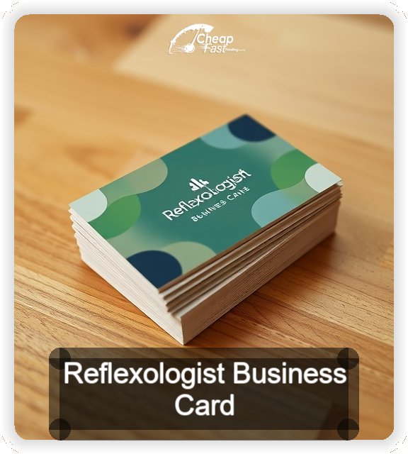 Reflexologist business card design sample