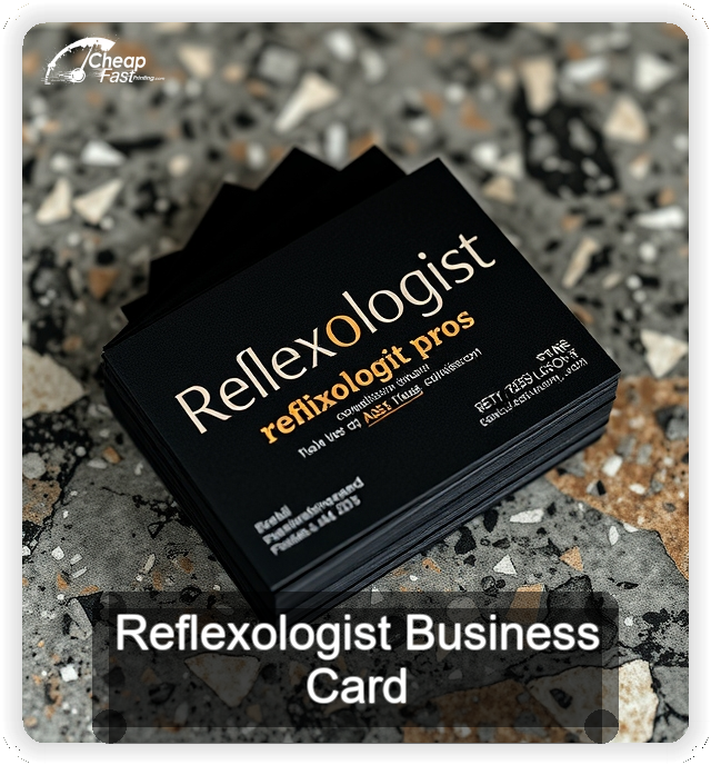 Reflexologist business card design sample