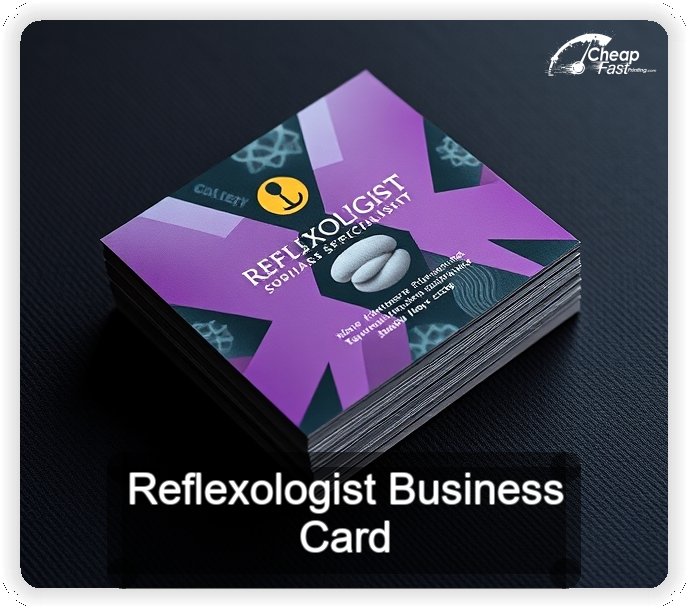Reflexologist business card design sample