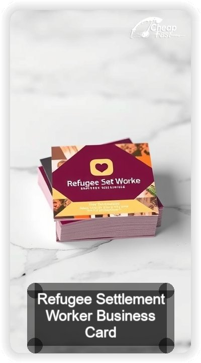 Refugee Settlement Worker business card design sample