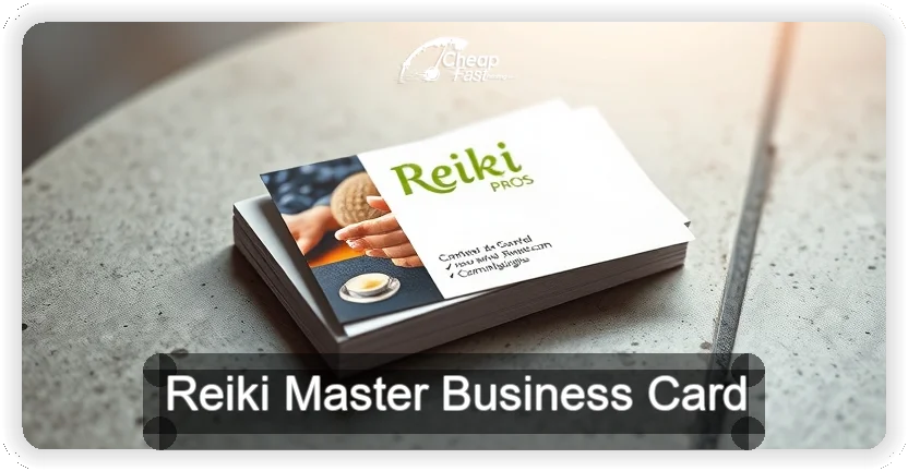 Reiki Master business card design sample