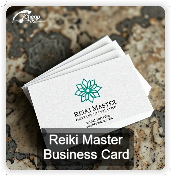 Reiki Master business card design sample