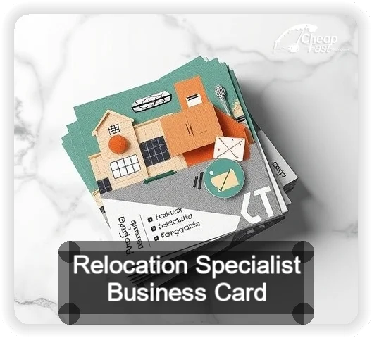 Relocation Specialist business card design sample