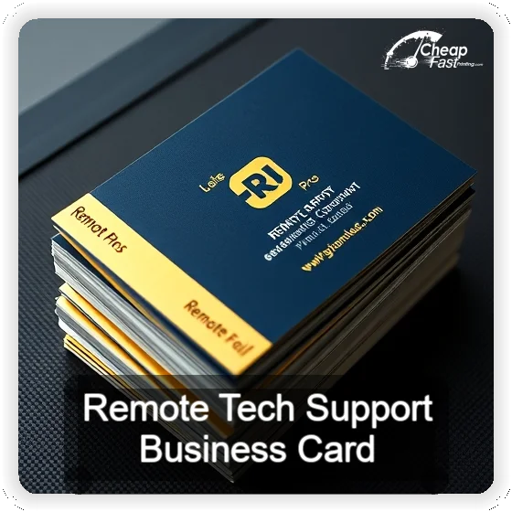 Remote Tech Support business card design sample