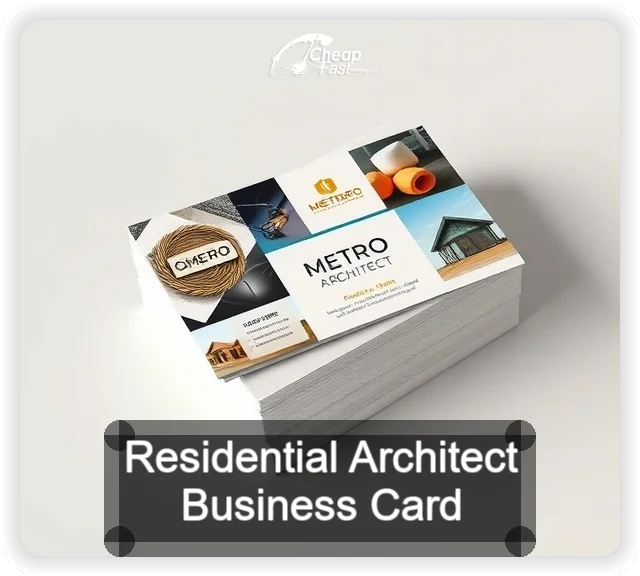 Residential Architect business card design sample