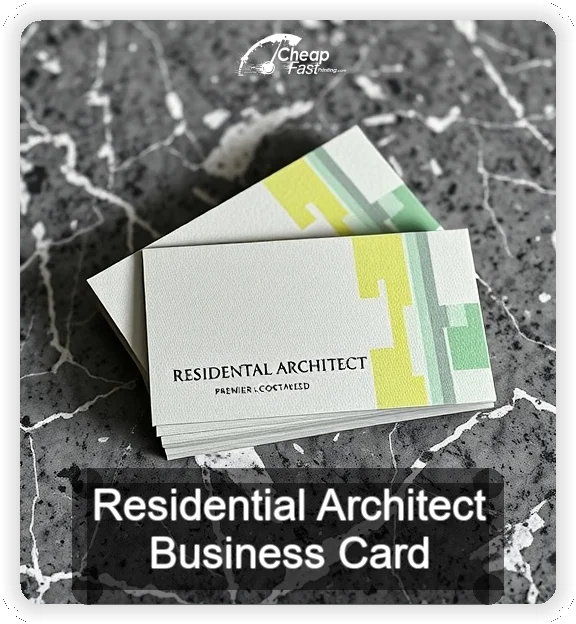 Residential Architect business card design sample