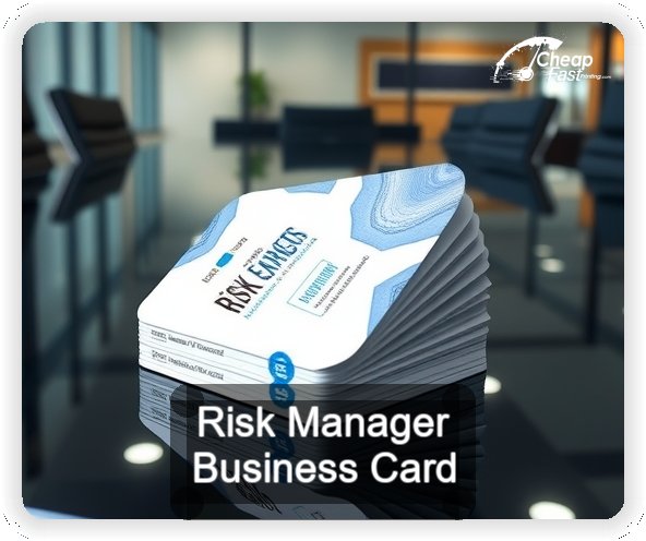 Risk Manager business card design sample