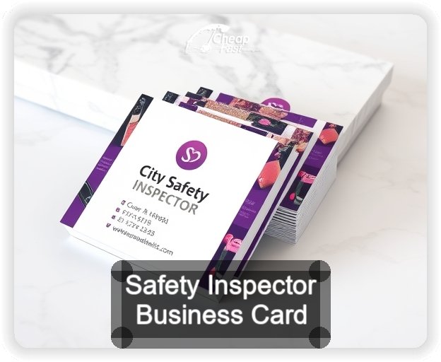 Safety Inspector business card design sample