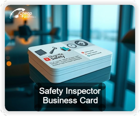 Safety Inspector business card design sample