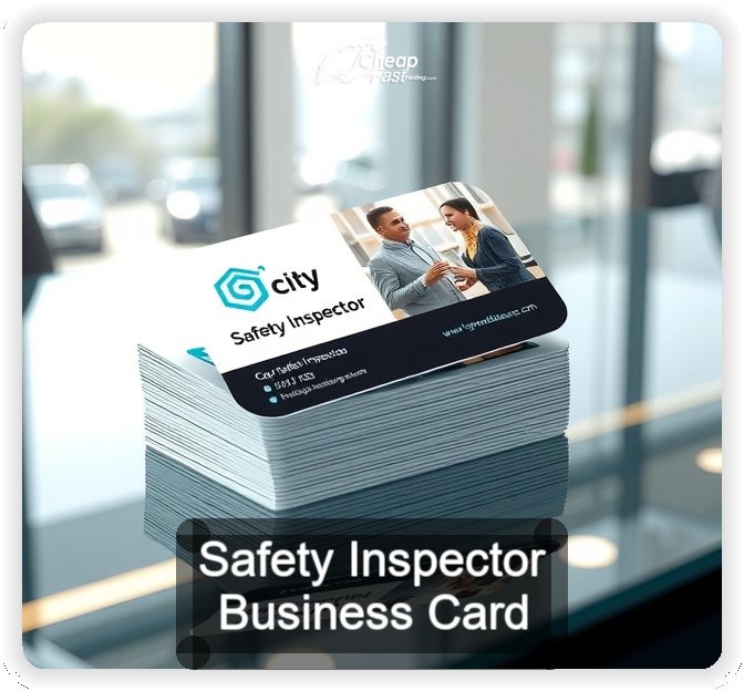 Safety Inspector business card design sample
