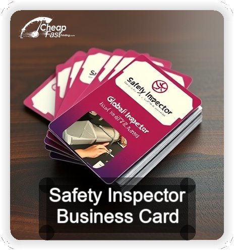 Safety Inspector business card design sample