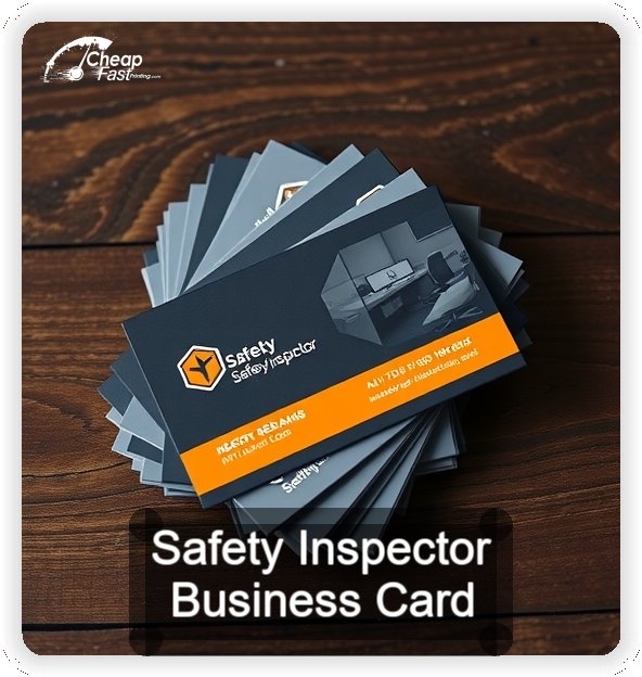 Safety Inspector business card design sample