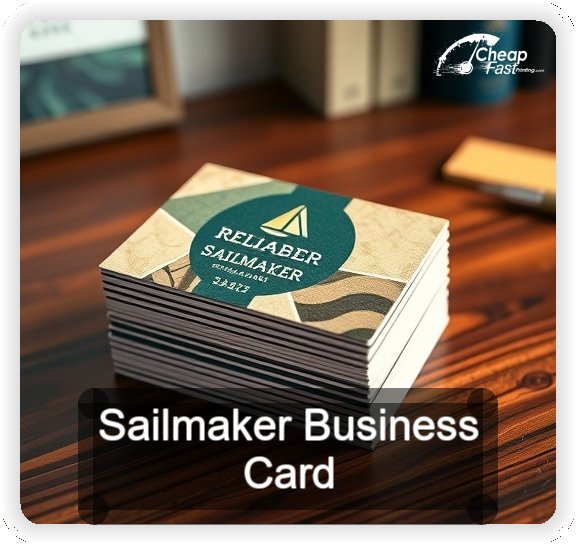 Sailmaker business card design sample