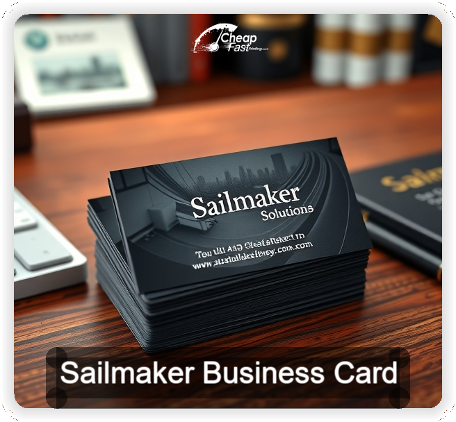 Sailmaker business card design sample