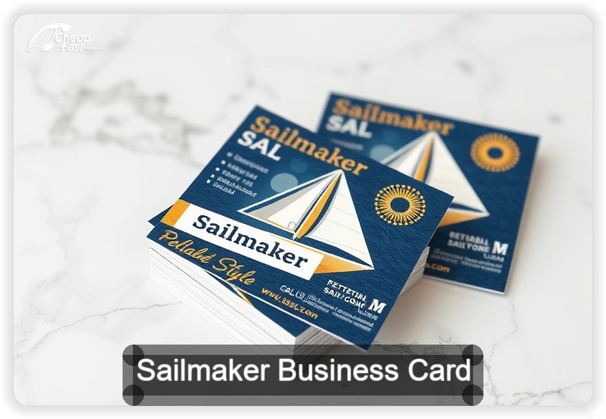 Sailmaker business card design sample