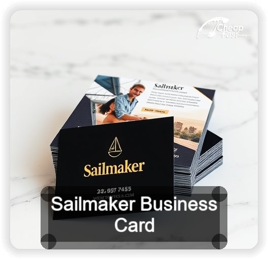 Sailmaker business card design sample
