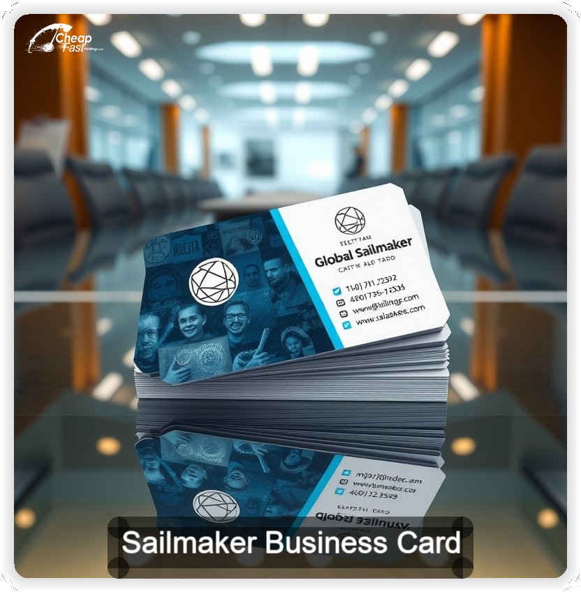 Sailmaker business card design sample
