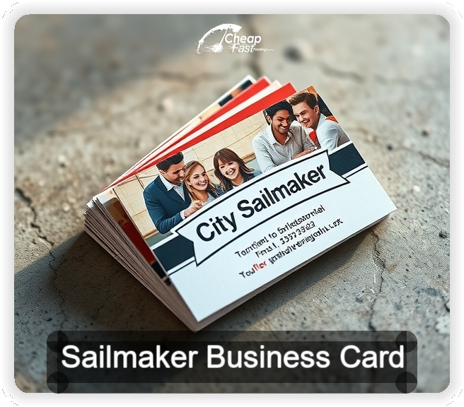 Sailmaker business card design sample