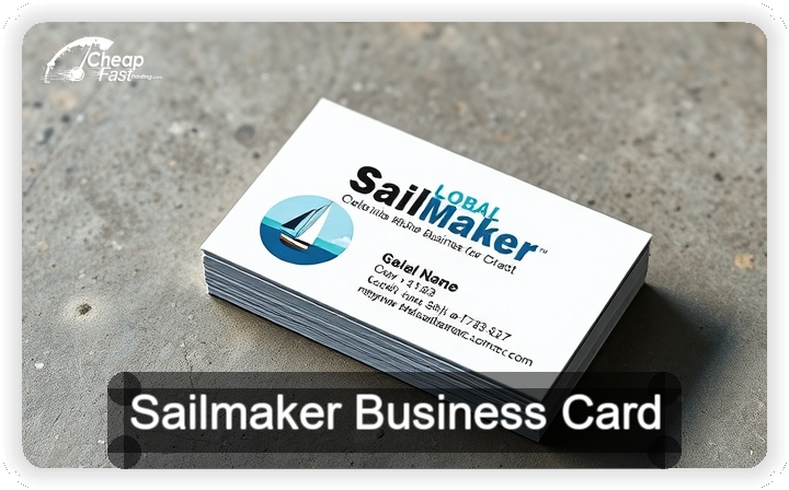Sailmaker business card design sample