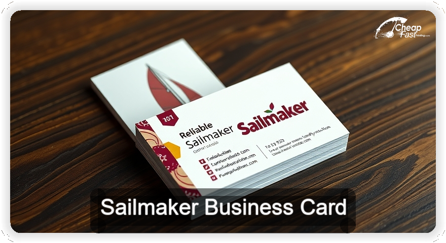 Sailmaker business card design sample