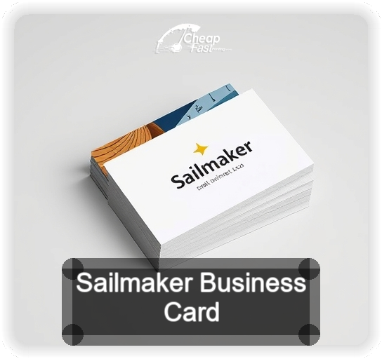 Sailmaker business card design sample